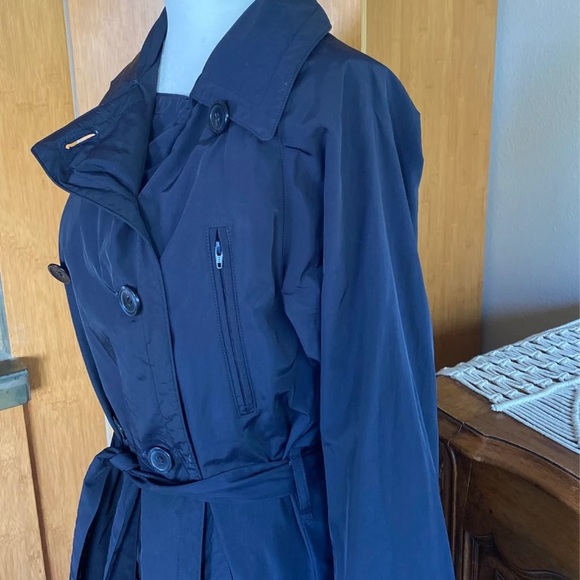 SANYO New York Blue Navy Trenchcoat - Picture 6 of 13